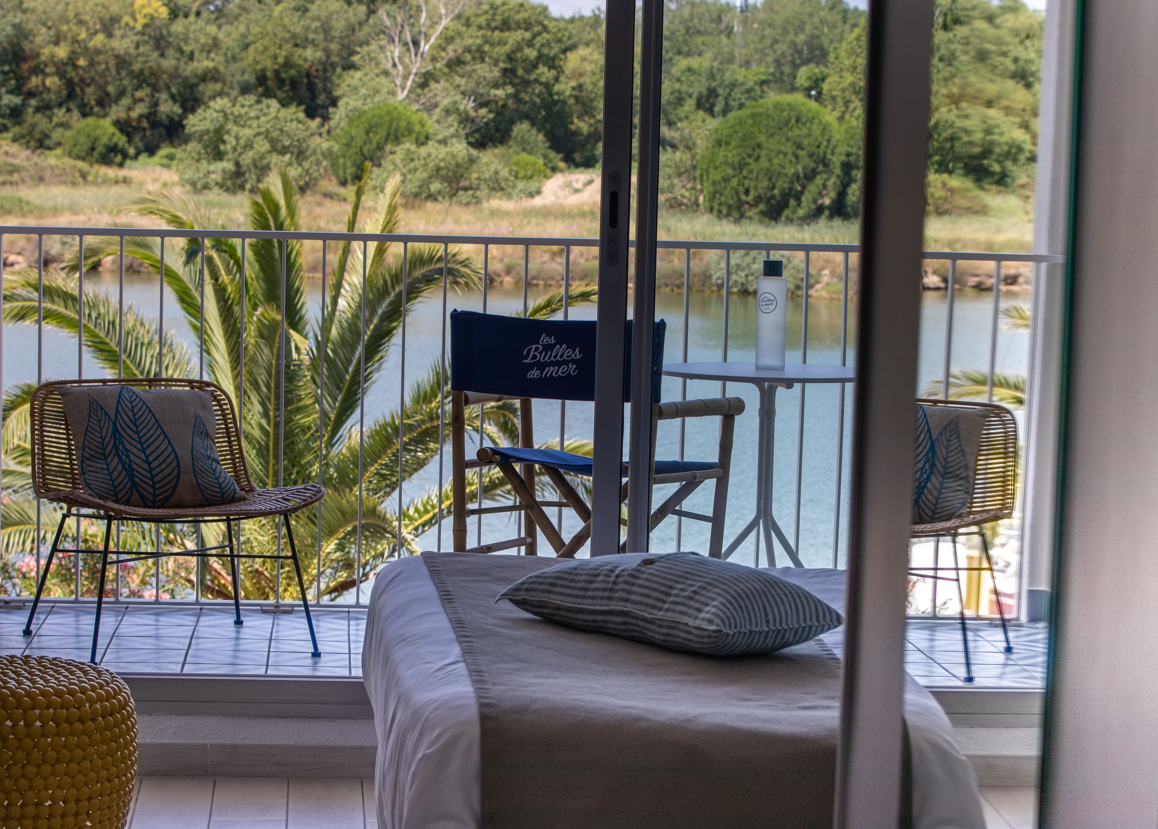 double room, lagoon view | balcony