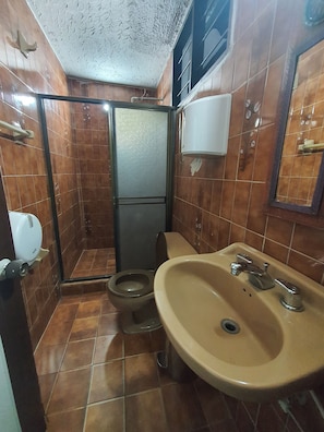 Shower, toilet paper