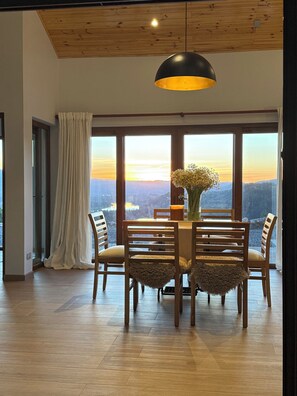 Dining - Vista Al Cielo-Country Villa  
A retreat Among Hills.Vineyards W/heated pool (Cortiduria)