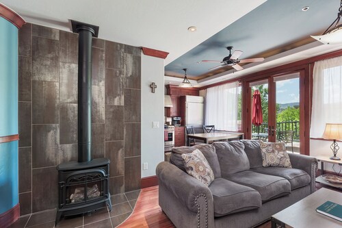 Luxury Condo on Historic Main Ave. - Deck overlooking Main & Mountain Views