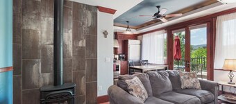 Luxury Condo on Historic Main Ave. - Deck overlooking Main & Mountain Views