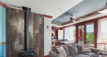 Luxury Condo on Historic Main Ave. - Deck overlooking Main & Mountain Views