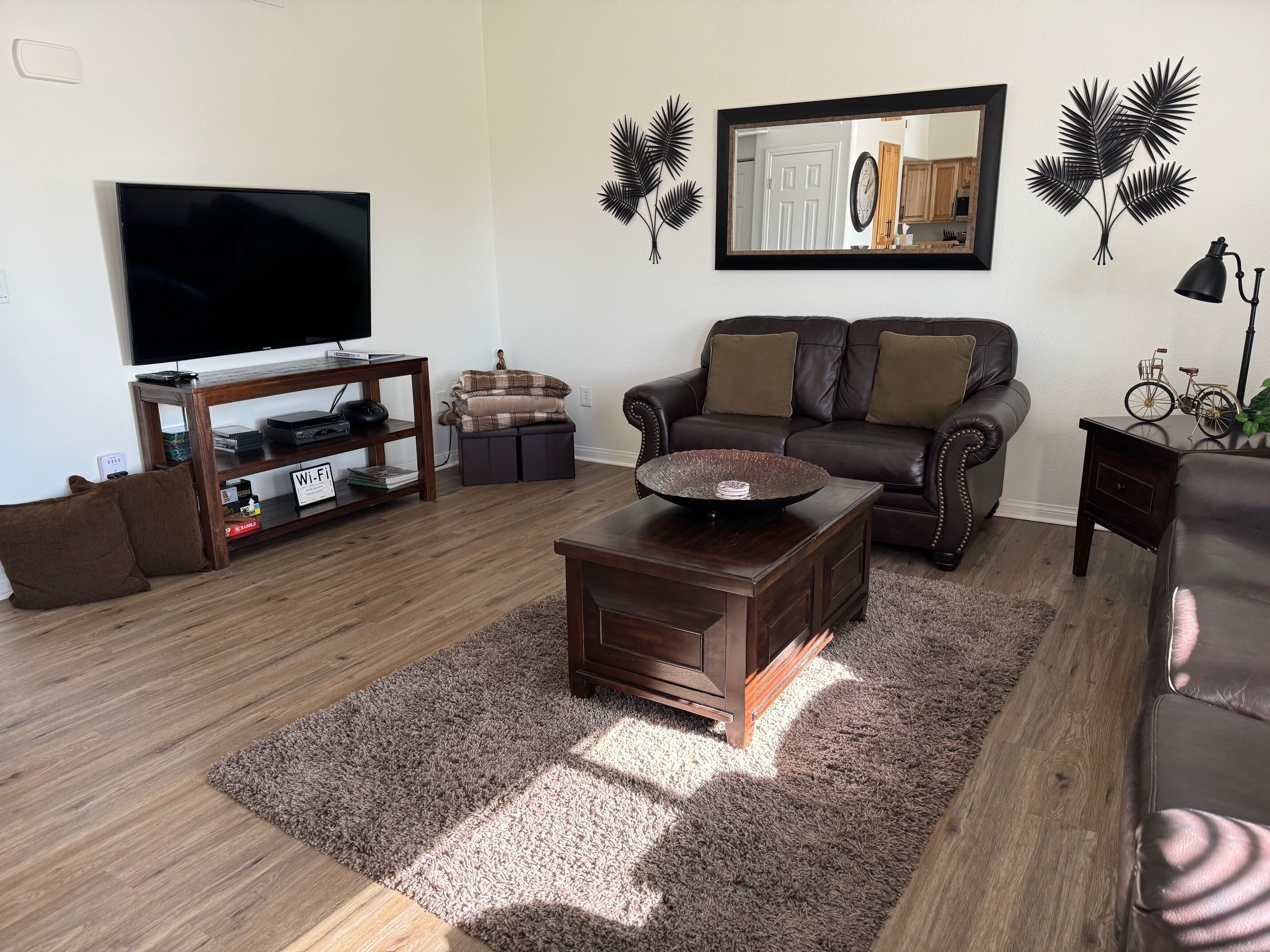 Smart TV, DVD player, video library