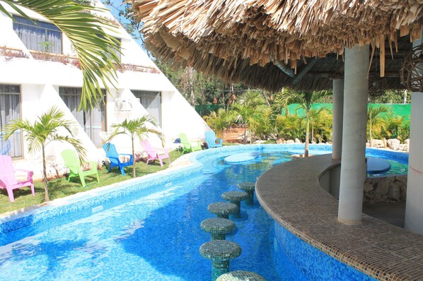 Außenpool, Liegestühle