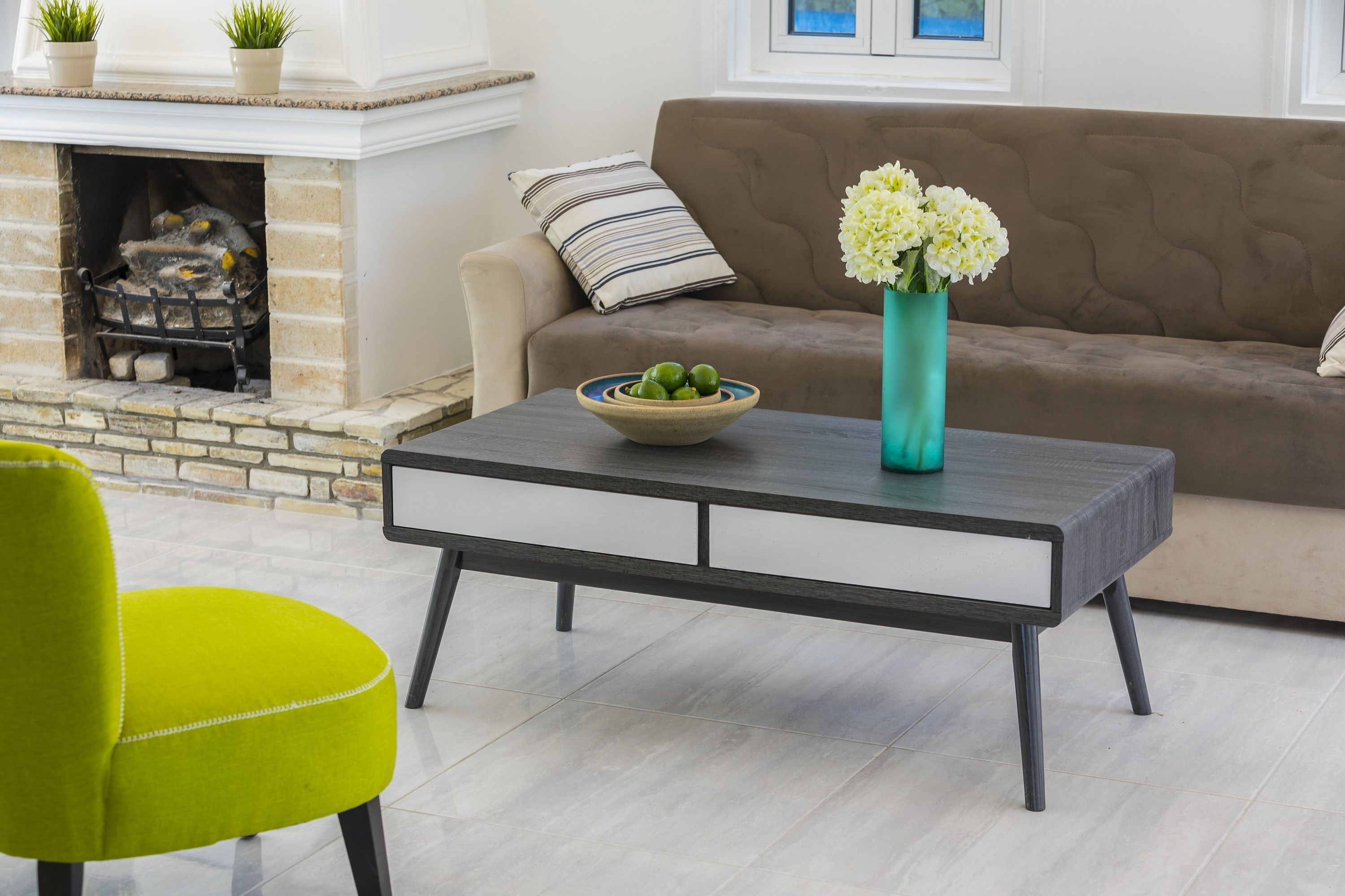 Villa, 2 Schlafzimmer (No Pool) | Wohnzimmer | Flachbildfernseher, Kamin