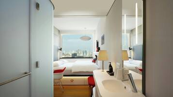 Premium bedding, pillow-top beds, in-room safe, desk