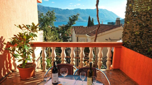 Appartement, 1 chambre, terrasse, vue mer | Balcon