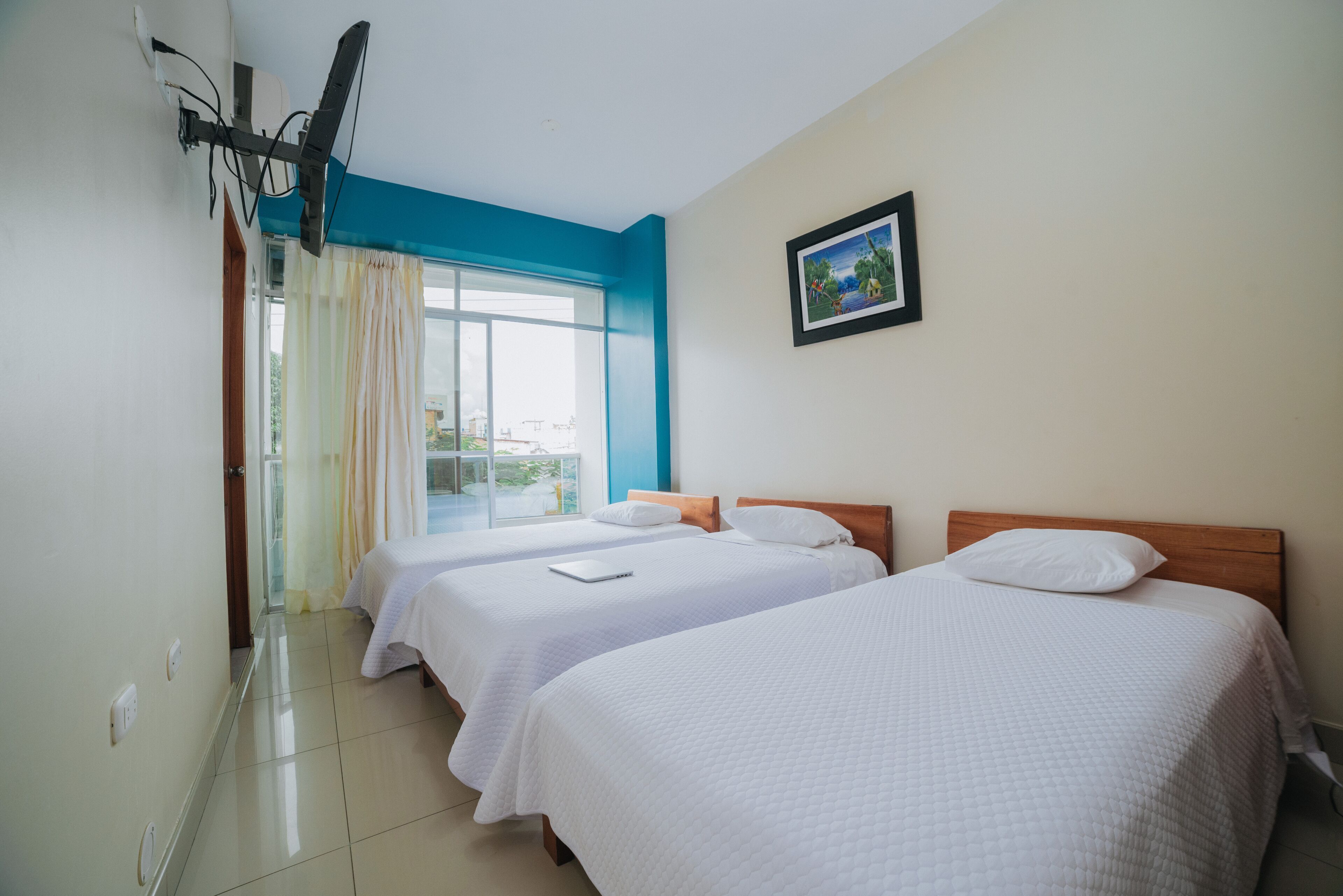 Premium bedding, down duvets, memory-foam beds, desk