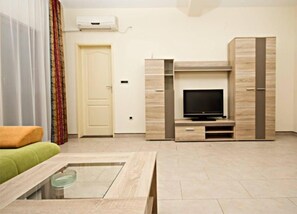 Apartment, 1 Bedroom, Balcony, Partial Sea View | Living area | Flat-screen TV - Apartments Ljoljic (Kotor)