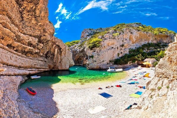 Vue depuis lâhĂ©bergement