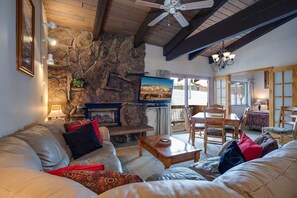 TV, fireplace - SC520 | Short Walk to Free City Bus | Hot Tub | Ski In (Steamboat Springs)