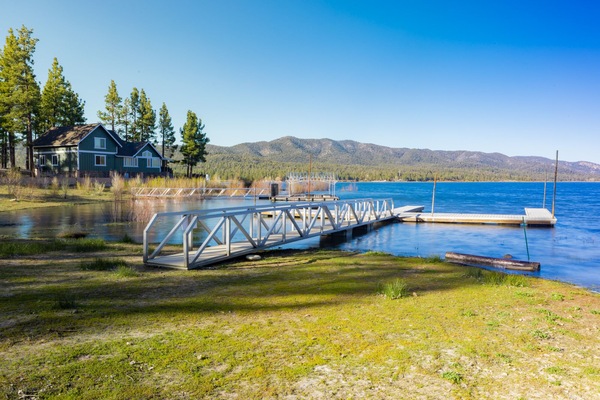 Enjoy your day and a nice view of the lake and mountains at the lake dock, where you can launch your boat.