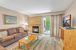 TV, fireplace, DVD player