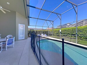 Una piscina riscaldata