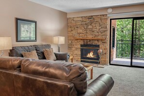 TV, fireplace, DVD player