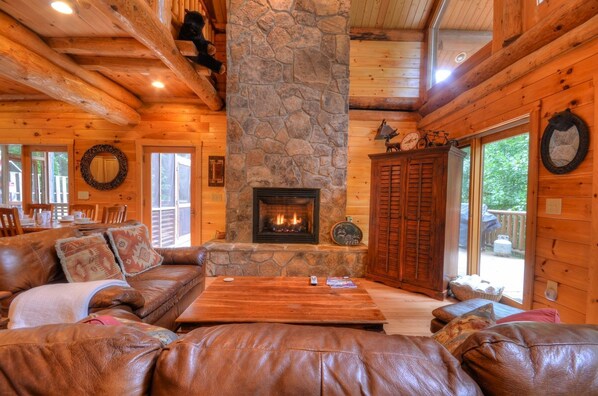 TV, fireplace, DVD player, table football