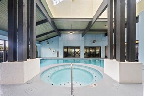 Indoor pool, a heated pool - White Caps 1404- Orange Beach Gulf-front Condo! (Orange Beach)