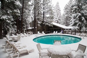 Una piscina riscaldata