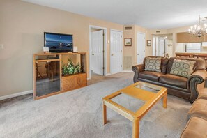 TV, fireplace, DVD player