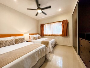 2 bedrooms, iron/ironing board, free WiFi, bed sheets