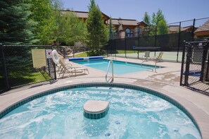 A heated pool