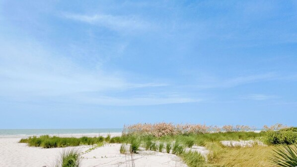 On the beach, beach umbrellas - Paradise By The Beach (Sanibel)