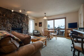 TV, fireplace - SC300 | Great Views | Private Deck | Hot Tub | Ski In (Steamboat Springs)