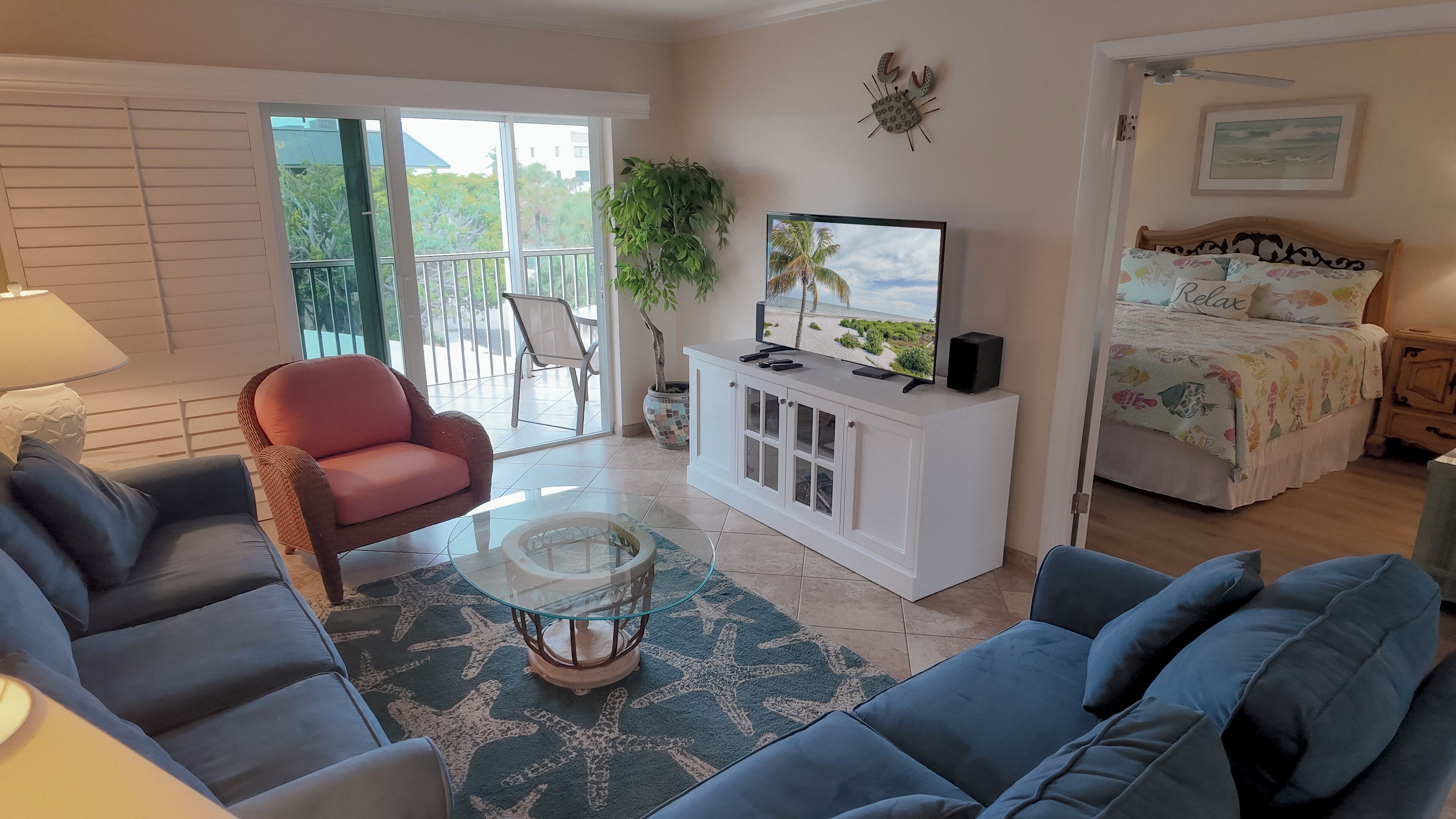 2 bedrooms, iron/ironing board, Internet