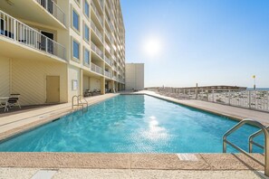 A heated pool