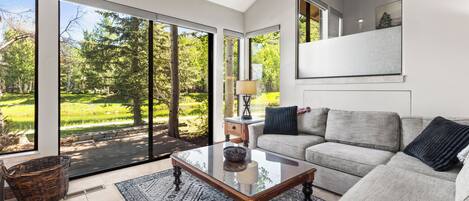 Télévision, cheminée