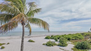 On the beach, beach umbrellas - WHATA VIEW! (Sanibel)