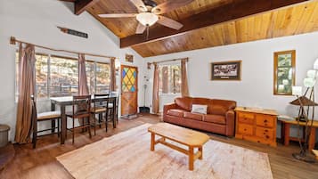 Smart TV, chimenea y reproductor de DVD