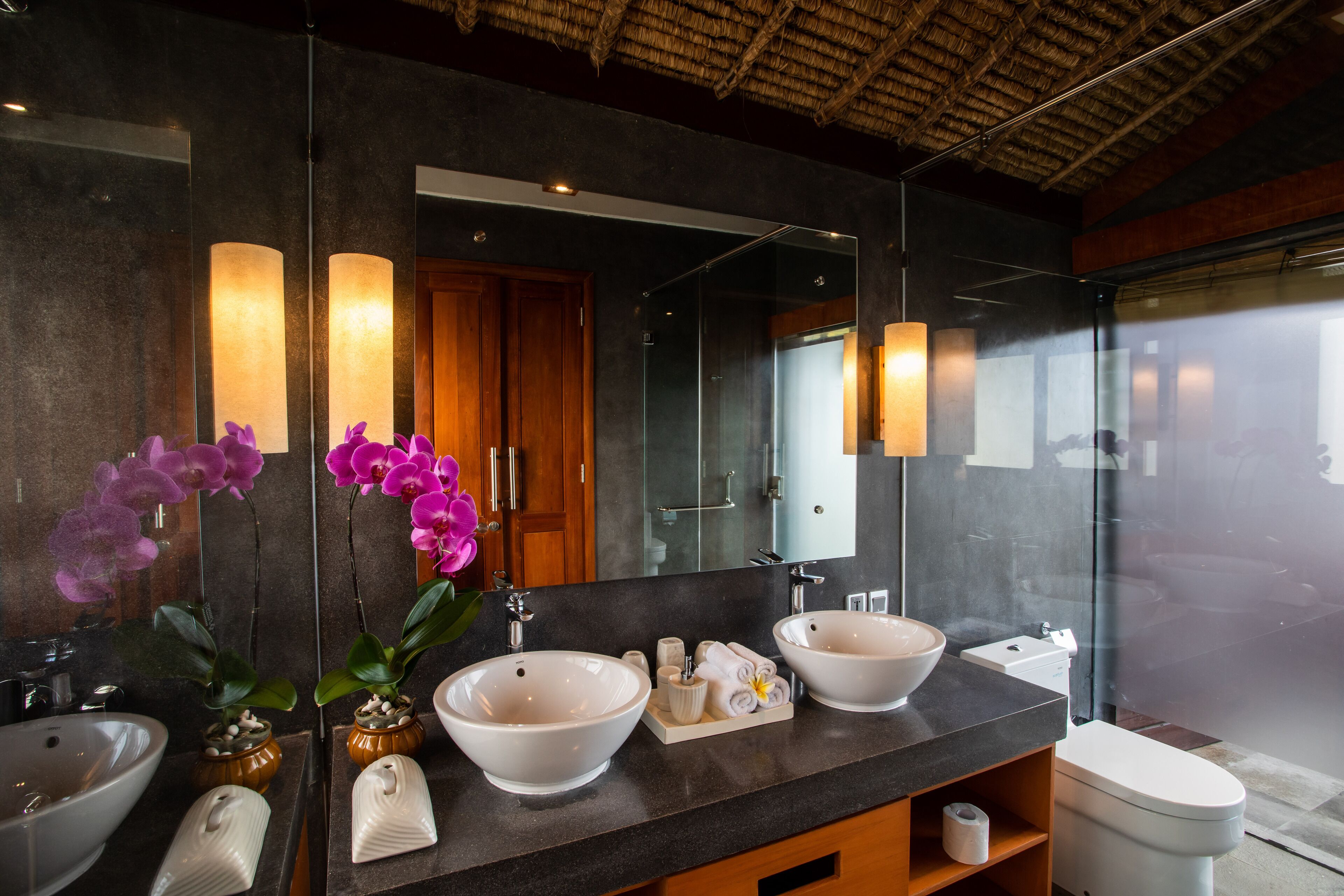 Villa Deluxe | Baño | Ducha y cabezal de ducha tipo lluvia