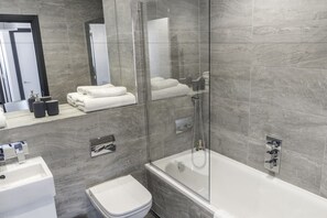 Free toiletries, hair dryer, towels