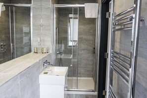 Free toiletries, hair dryer, towels