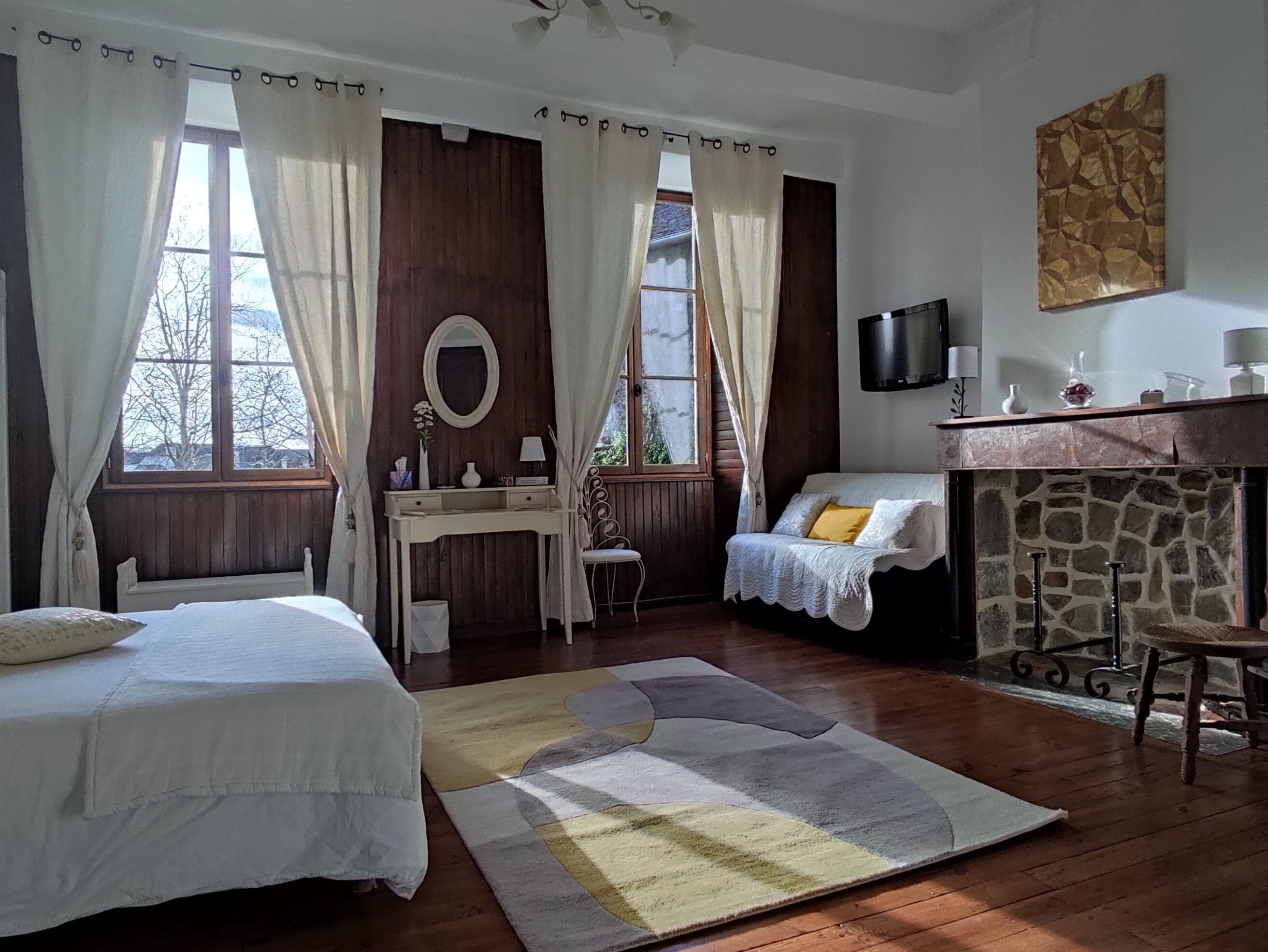 Quarto casal luxo, vista para a cidade | Roupas de cama premium