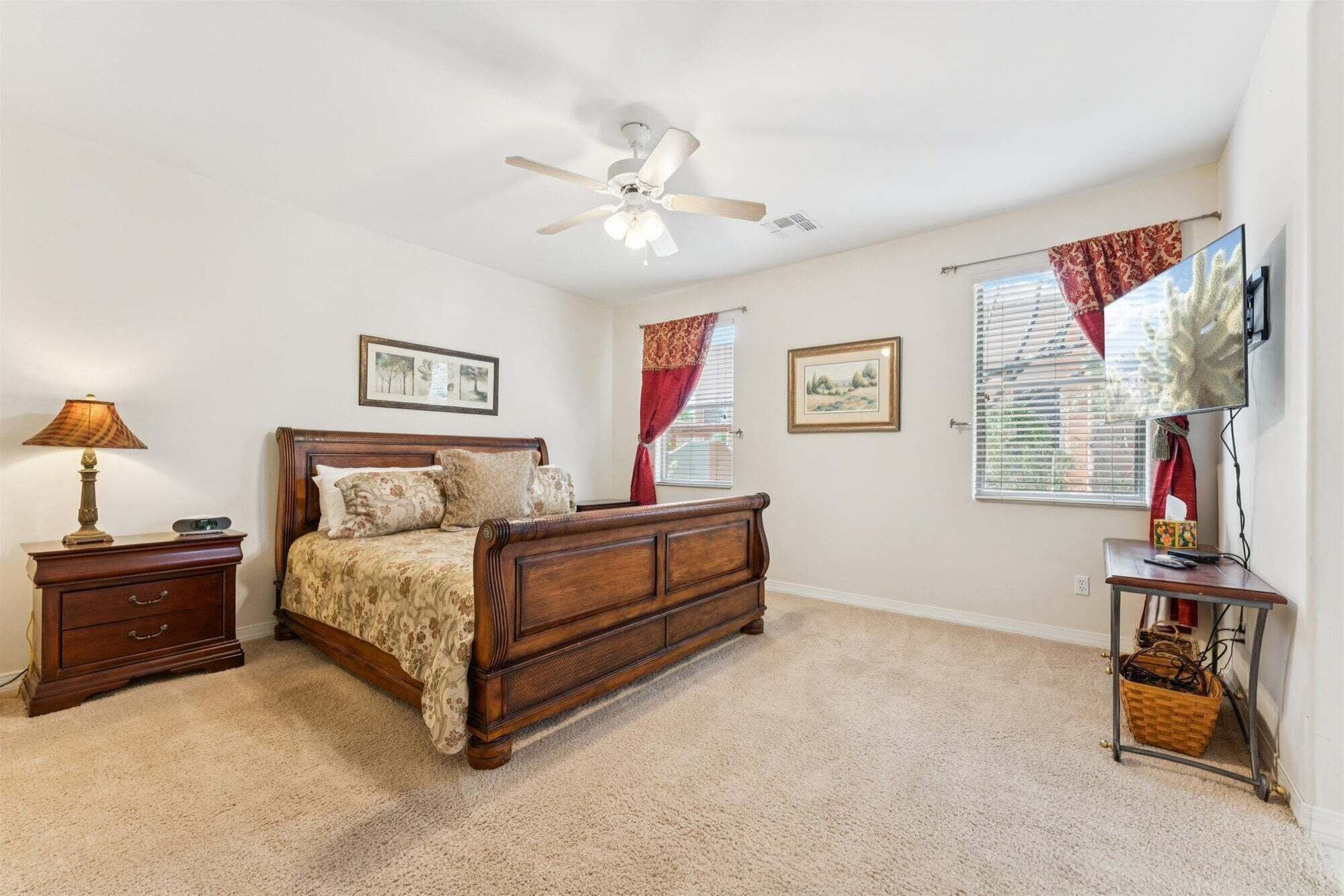 Master Bedroom with a King Bed for you to fall into