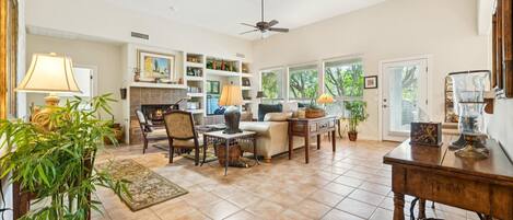 TV, DVD player, stereo, offices