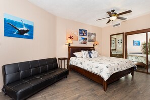 2 slaapkamers, een bureau, een strijkplank/strijkijzer, gratis wifi