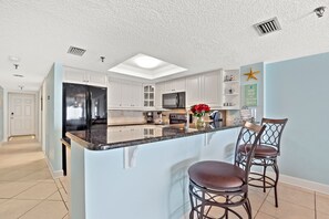 Fridge, microwave, oven, stovetop - Amazing Beach Front w/ Gulf & Ocean Views~Las Brisas 506 (Madeira Beach)