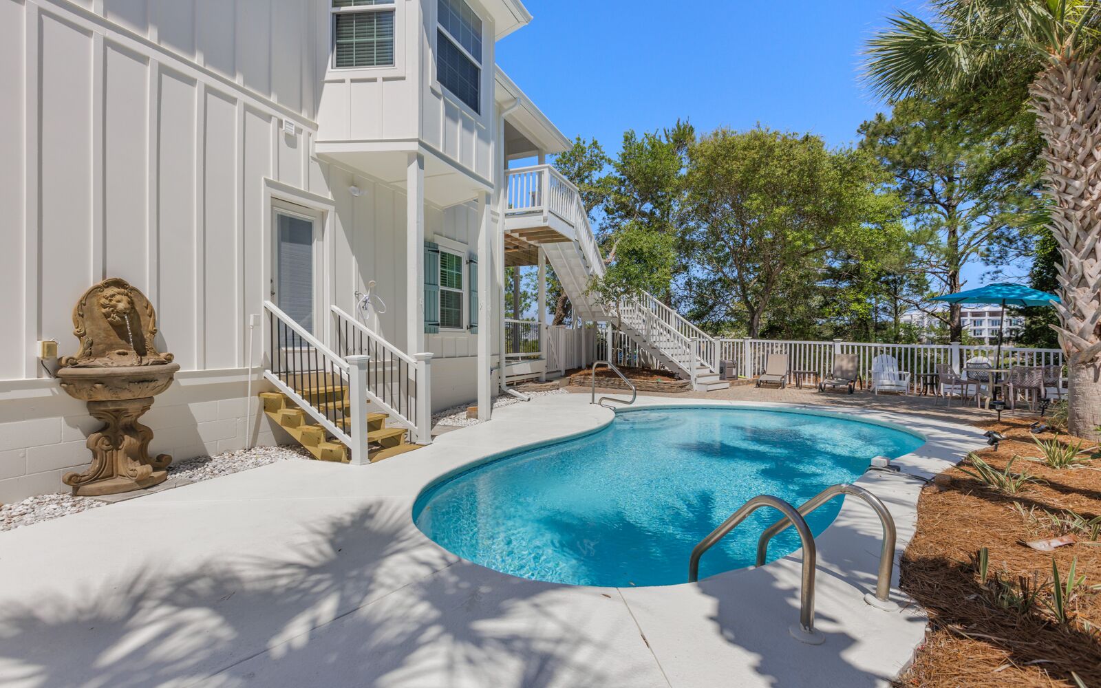 A heated pool