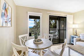 Living room area - Living room area with oceanfront view.