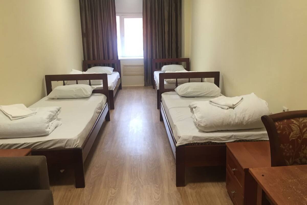 Bed in 4-bed Standard Mixed Dormitory Room | Desk, iron/ironing board