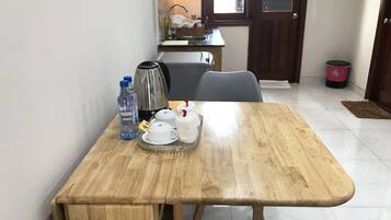 Desk, blackout drapes, iron/ironing board, free WiFi