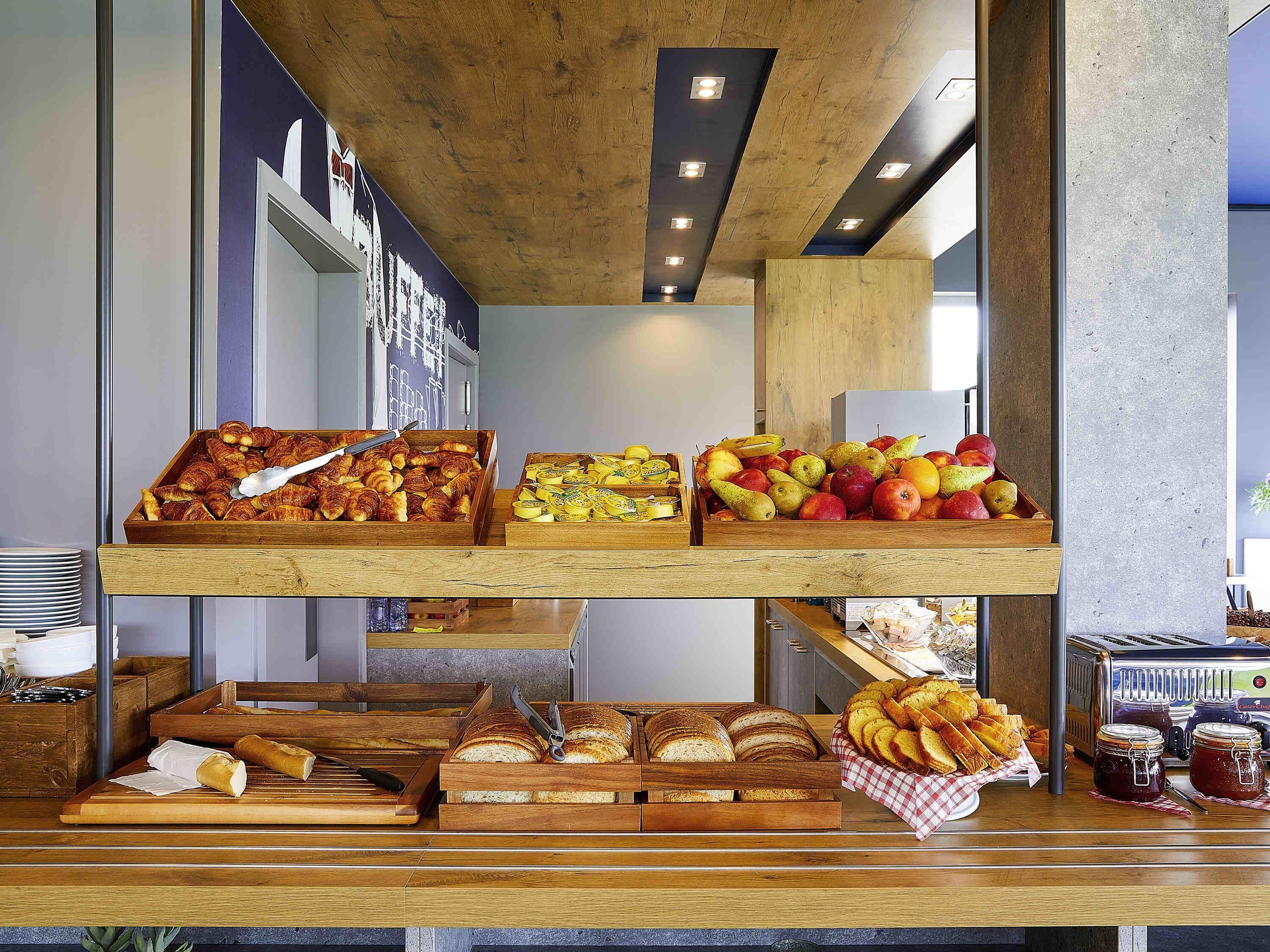 daily buffet breakfast (eur 15 per person)