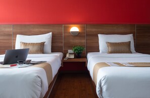 Deluxe, 2 Twin Beds, Non Smoking, City View | In-room safe, desk, laptop workspace, free WiFi