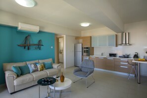 Apartment, 1 Bedroom (communal pool) | Living room | Flat-screen TV - Protaras Marianna Suite (Paralimni)