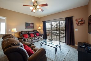 TV, fireplace, DVD player