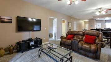 TV, fireplace, DVD player