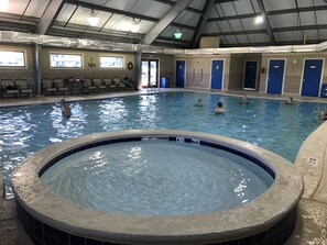 Indoor pool, outdoor pool